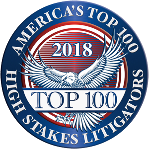 Top 100 High Stakes Litigators 2018