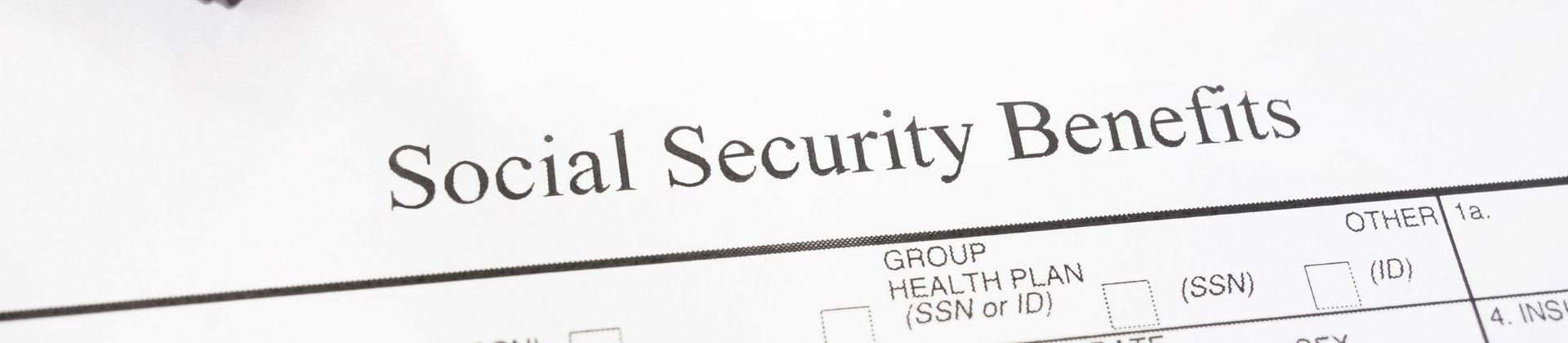 Claim form to apply for Social Security Benefits