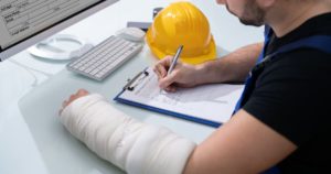 injured worker with workers compensation case