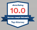 Norman J Weinstein Avvo Badge 