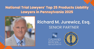 Rick Jurewicz top 25 national trial lawyers in Pennsylvania