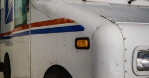 Mail delivery van