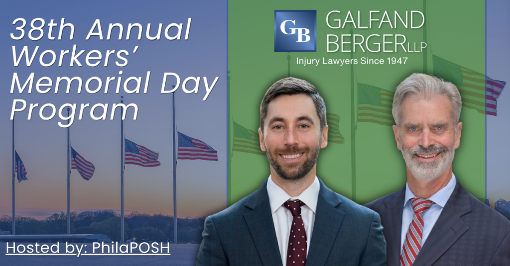 38th annual workers memorial day program