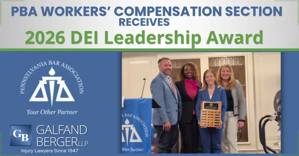 PBA workers compensation section receives 2026 DEI leadership award