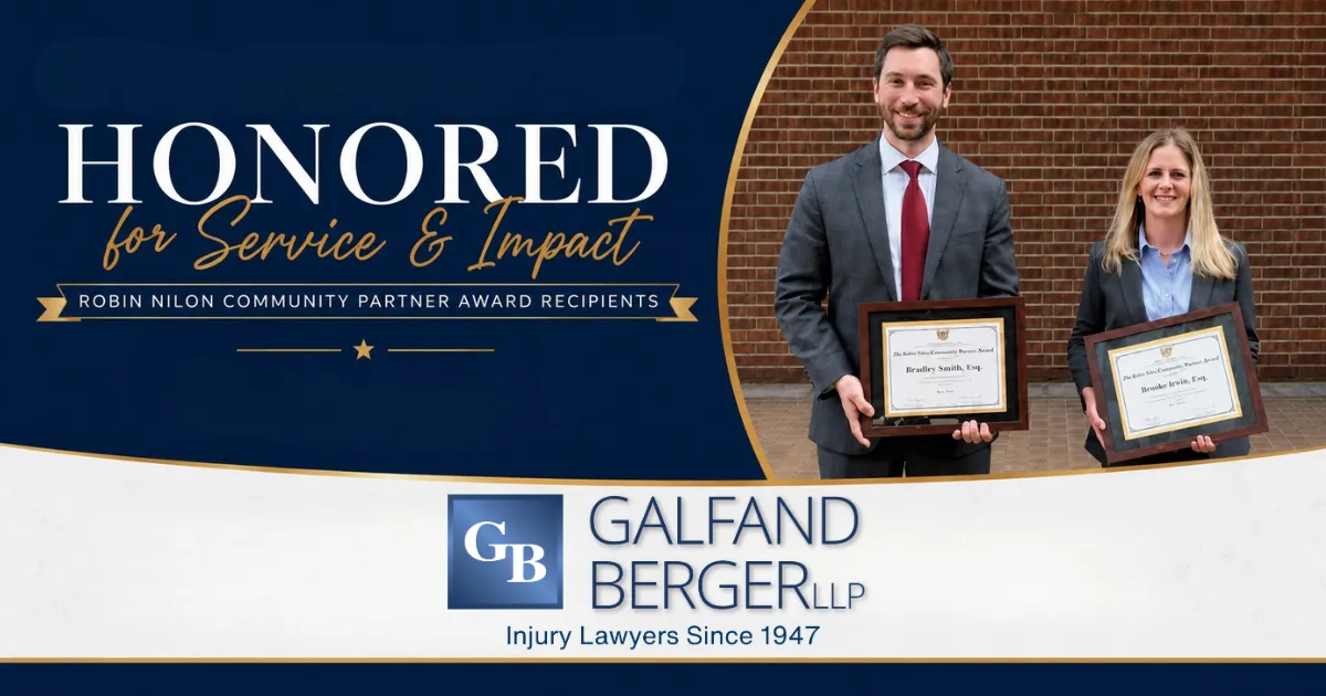 Galfand Berger Partners Bradley R. Smith and Brooke J. Elmi were honored at the STAR (Supervision to Aid Reentry) program, often referred to as Reentry Court