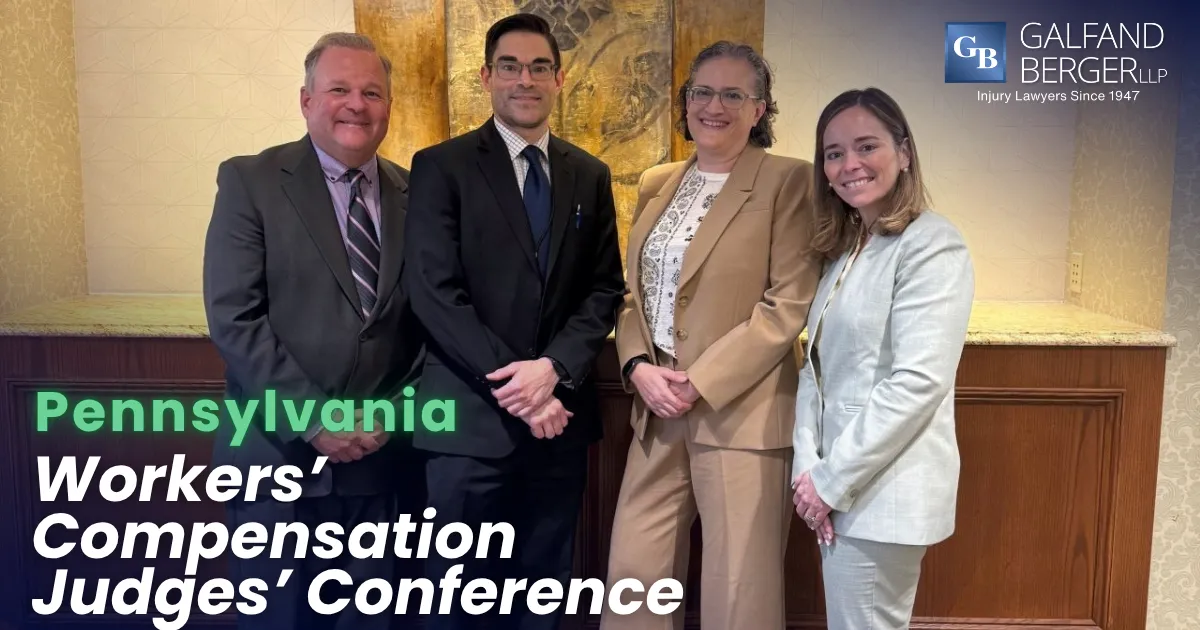 Galfand Berger attorneys attend the Pennsylvania Workers Comp Conference